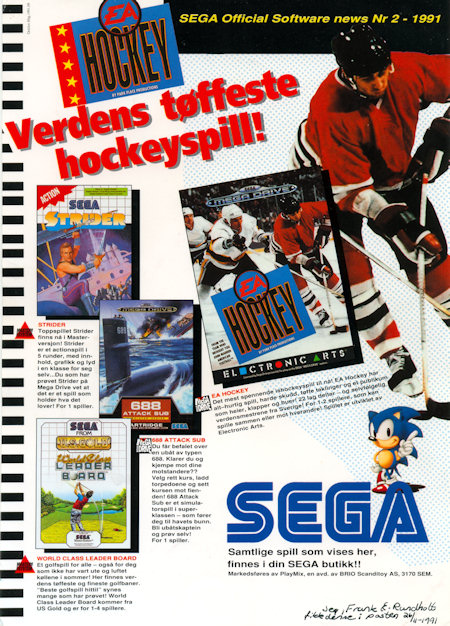 SEGA Official Software News 1991 no.2